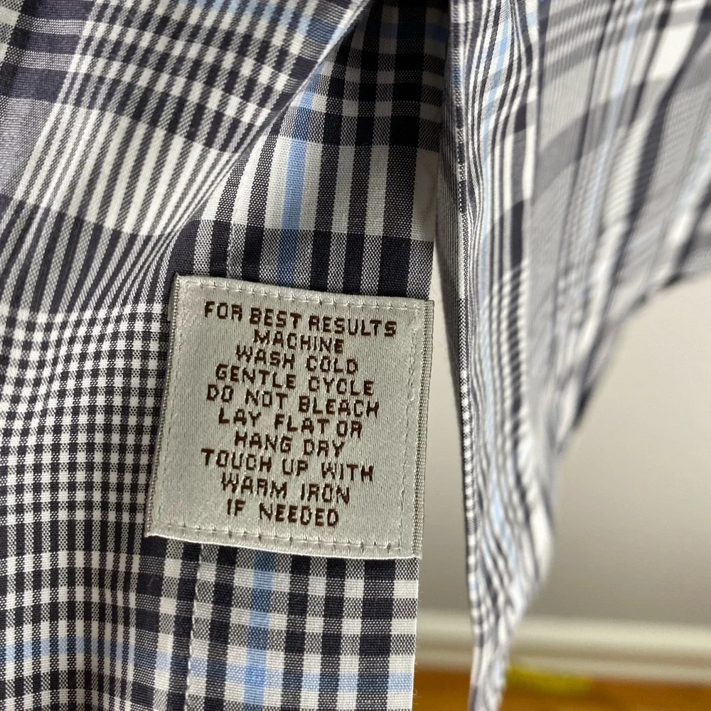PETER MILLAR plaid button down shirt XL